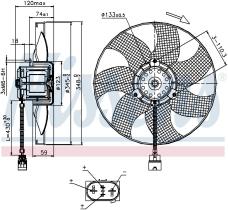 Nissens 85726 - VENTILADOR VOLKSWAGEN BEETLE (9C1.1