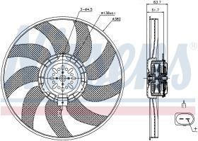 Nissens 85728 - VENTILADOR AUDI A 4 ALLROAD(B8)(09-