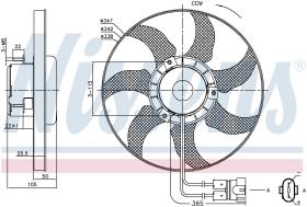 Nissens 85749 - VENTILADOR VOLKSWAGEN TRANSPORTER T