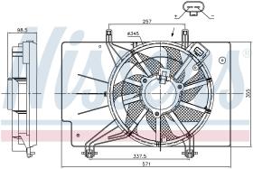 Nissens 85752 - VENTILADOR FORD FIESTA VI(CB1)(08-)