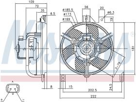 Nissens 85765 - VENTILADOR SMART FORTWO(W450)(04-)0