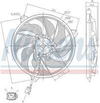 Nissens 85787 - VENTILADOR PEUGEOT 206(2)(98-)2.0 I