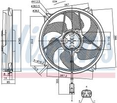  85788 - VENTILADOR PEUGEOT 307(3_)(00-)2.0