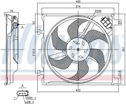 Nissens 85869 - VENTILADOR SEAT MII(KF1)(11-)1.0 I