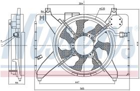 Nissens 85884 - VENTILADOR HYUNDAI ACCENT(MC)(05-)1