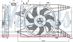 Nissens 85890 - VENTILADOR RENAULT SANDERO I(08-)1.