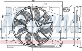 Nissens 85892 - VENTILADOR RENAULT DOKKER(12-)1.6 G