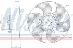 Nissens 85900 - VENTILADOR VOLKSWAGEN CADDY II(9K.9