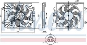 Nissens 85921 - VENTILADOR FIAT PANDA(312.319.519)(