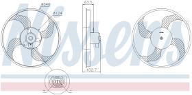 Nissens 85928 - VENTILADOR RENAULT CLIO III(05-)1.2