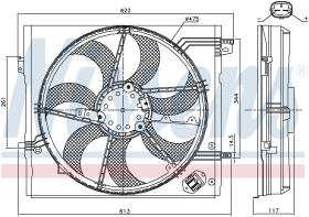 Nissens 85935 - VENTILADOR RENAULT KADJAR(15-)1.5 D