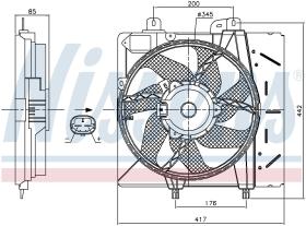 Nissens 85991 - VENTILADOR OPEL CROSSLAND X(17-)1.2