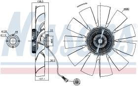 Nissens 86020 - VENTILADOR CLUTCH VOLVO FM-12(98-)3