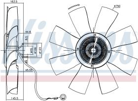 Nissens 86021 - VENTILADOR CLUTCH SCANIA G-SERIES(0