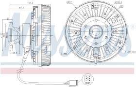 Nissens 86023 - VENTILADOR CLUTCH RVI-RENAULT TRUCK