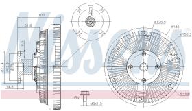 Nissens 86025 - VENTILADOR CLUTCH NEOPLAN JETLINER(