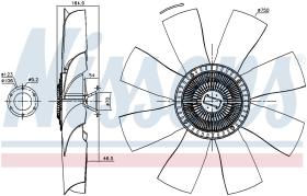  86026 - VENTILADOR CLUTCH SCANIA 4-SERIES(9