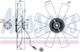 Nissens 86027 - VENTILADOR CLUTCH VOLVO FH 12 (93-)