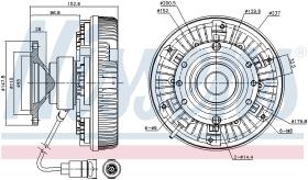 Nissens 86028 - VENTILADOR CLUTCH DAF XF 95(02-)480