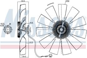 Nissens 86029 - VENTILADOR CLUTCH SCANIA G-SERIES(0