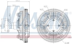 Nissens 86035 - VENTILADOR CLUTCH MERCEDES ATEGO(98