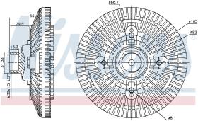 Nissens 86036 - VENTILADOR CLUTCH RVI-RENAULT TRUCK