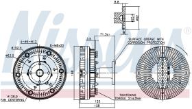 Nissens 86038 - VENTILADOR CLUTCH MERCEDES ATEGO(98