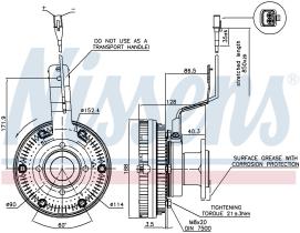 Nissens 86039 - VENTILADOR CLUTCH MAN F 2000(94-)6