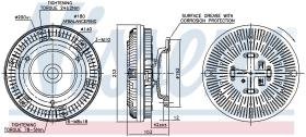 Nissens 86040 - VENTILADOR CLUTCH MERCEDES ACTROS M