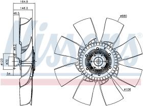 Nissens 86041 - VENTILADOR CLUTCH SCANIA 4-SERIES(9