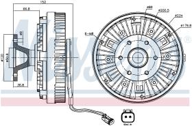 Nissens 86042 - VENTILADOR CLUTCH RVI-RENAULT TRUCK