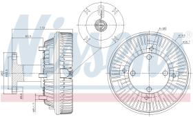 Nissens 86043 - VENTILADOR CLUTCH MERCEDES ATEGO(98