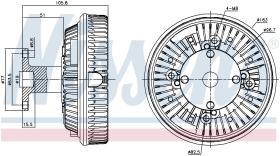 Nissens 86047 - VENTILADOR CLUTCH MAN M 2000 (95-)