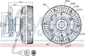 Nissens 86048 - VENTILADOR CLUTCH DAF CF 85(01-)340