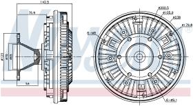 Nissens 86051 - VENTILADOR CLUTCH DAF CF 85(01-)340