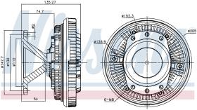 Nissens 86052 - VENTILADOR CLUTCH DAF CF 85(01-)340