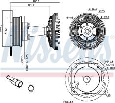 Nissens 86059 - VENTILADOR CLUTCH IVECO TRAKKER(02-