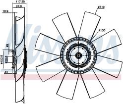 Nissens 86066 - VENTILADOR CLUTCH RVI-RENAULT TRUCK