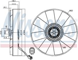 Nissens 86068 - VENTILADOR CLUTCH RVI-RENAULT TRUCK