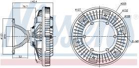 Nissens 86069 - VENTILADOR CLUTCH DAF CF 85(01-)340