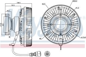 Nissens 86075 - VENTILADOR CLUTCH RVI-RENAULT TRUCK