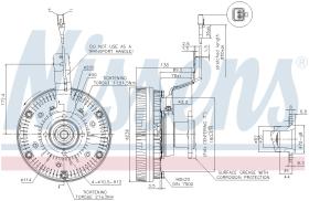 Nissens 86079 - VENTILADOR CLUTCH MAN F 2000(94-)6