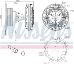 Nissens 86082 - VENTILADOR CLUTCH IVECO STRALIS(02-