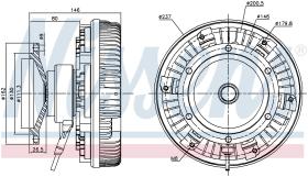 Nissens 86085 - VENTILADOR CLUTCH MERCEDES AXOR 2(0