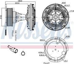 Nissens 86087 - VENTILADOR CLUTCH IVECO TRAKKER(02-