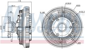 Nissens 86090 - VENTILADOR CLUTCH IVECO EUROCARGO E