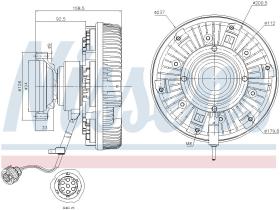 Nissens 86094 - VENTILADOR CLUTCH VOLVO FM-12(98-)3