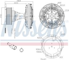 Nissens 86095 - VENTILADOR CLUTCH IVECO TRAKKER(02-