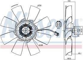 Nissens 86115 - VENTILADOR CLUTCH SCANIA G-SERIES(0