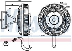 Nissens 86125 - VENTILADOR CLUTCH SCANIA 4-SERIES(9